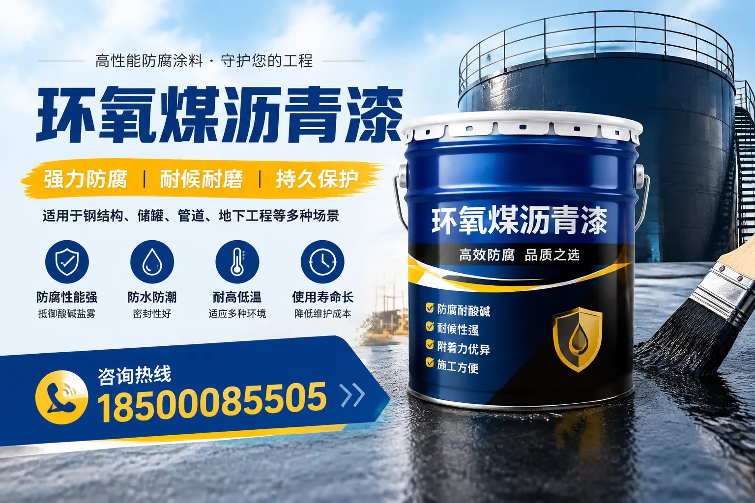 环氧煤沥青漆在工业中的应用,常德企业的选择
